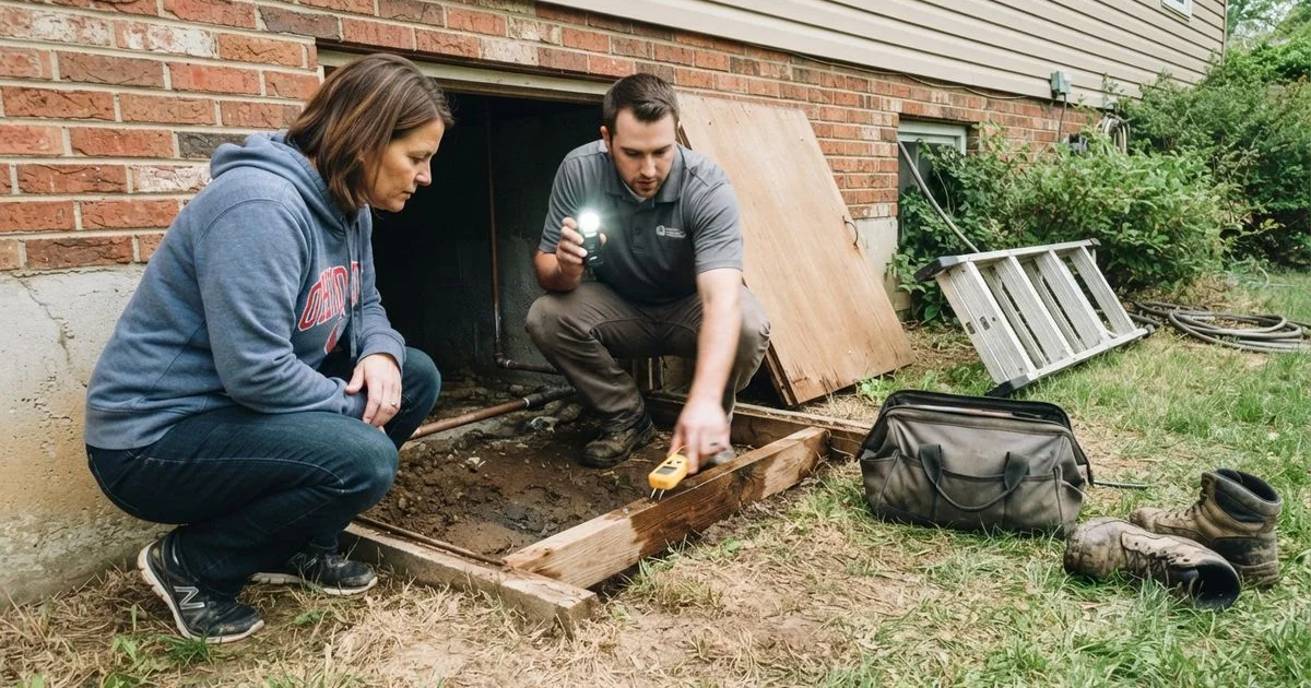 Damp crawl space: warning signs and what to check first