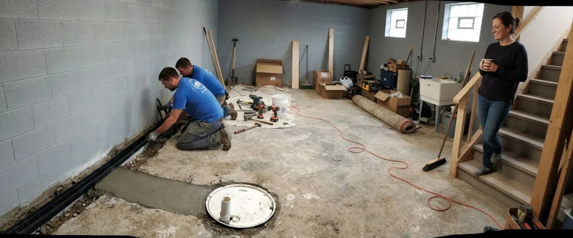 Basement Waterproofing in Trumbull county, Ohio
