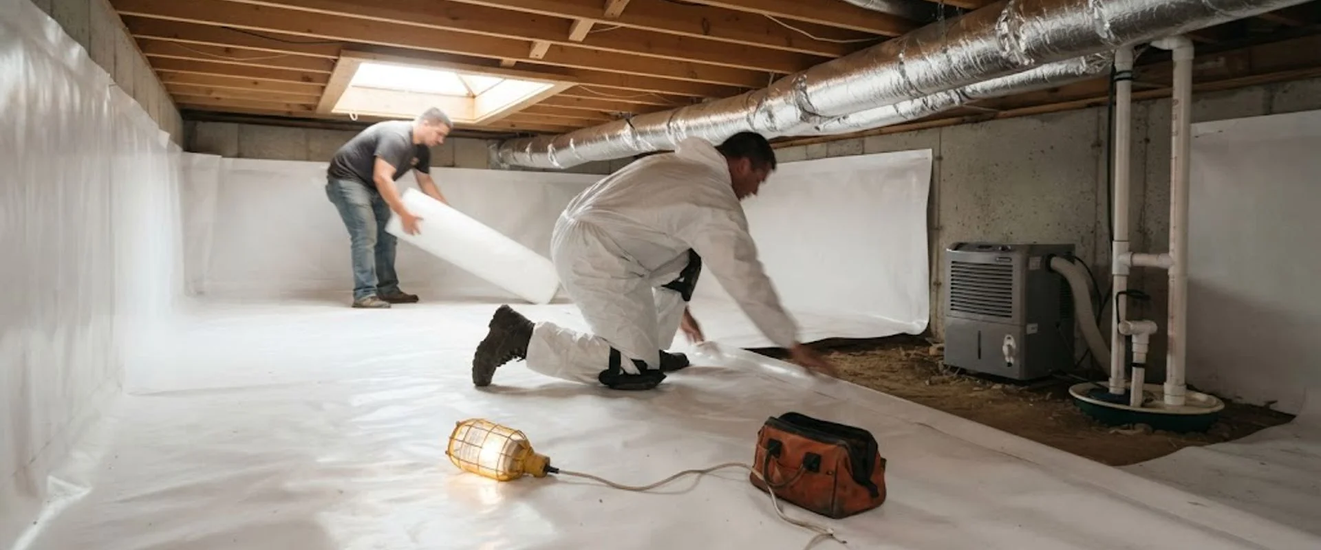 Crawl Space Waterproofing in Trumbull county, Ohio