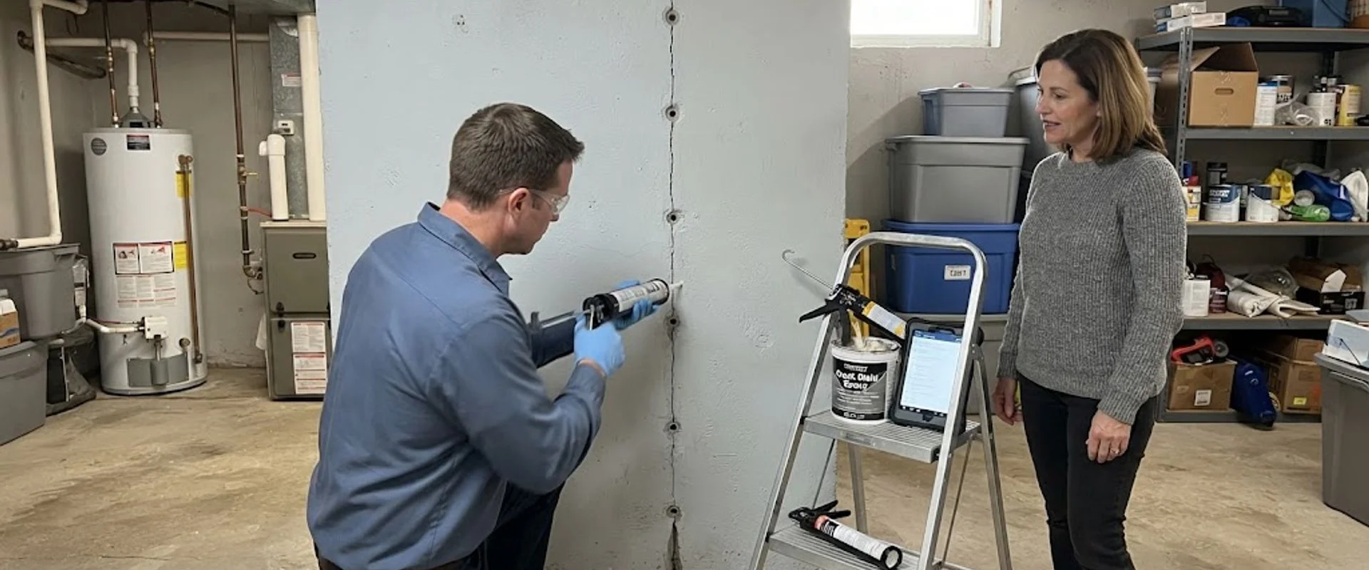 Foundation Crack Repair in Trumbull county, Ohio